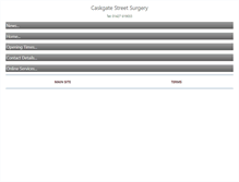 Tablet Screenshot of caskgatestreetsurgery.co.uk
